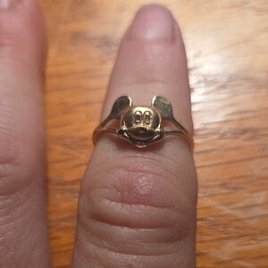 Gold Mickey Mouse Ring